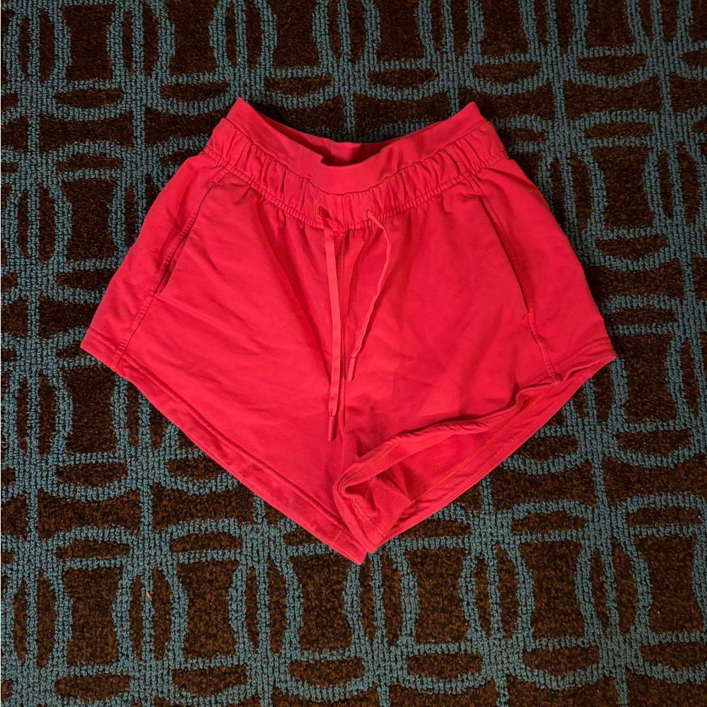 lululemon athletica Vibrant Pink Drawstring Athletic Shorts